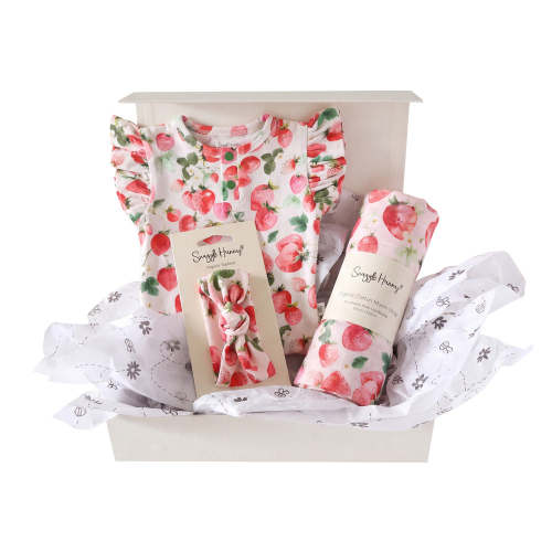 Classic Newborn Gift Hamper - Strawberry