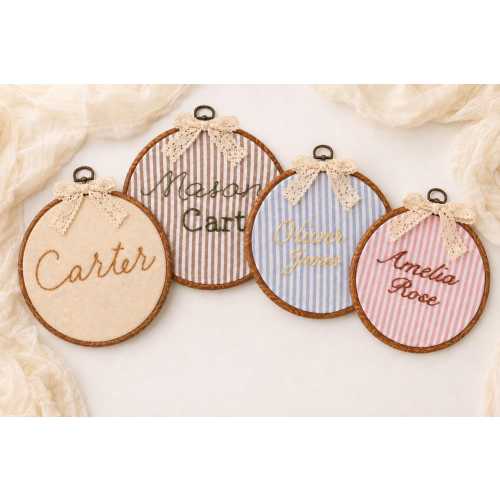 Personalized Baby Name Embroidery Hoop, Custom Nursery Wall Decor, Hand Embroidered Name Sign, Newborn Keepsake Gift, Baby Shower Gift