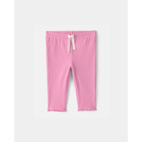 Baby Girl Rib Pants - Pink | Carter's