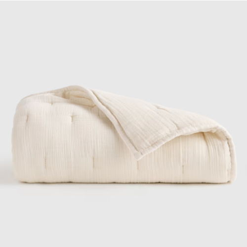 Quince Organic Cotton Gauze Toddler Quilt in Undyed
