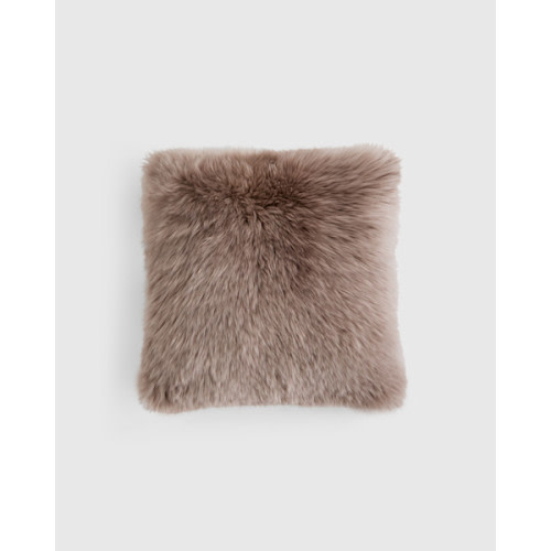Natural Sheepskin Accent Pillow in Mink