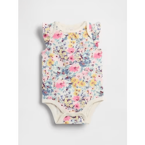 Baby First Favorites Organic Cotton Ruffle Bodysuit | Gap