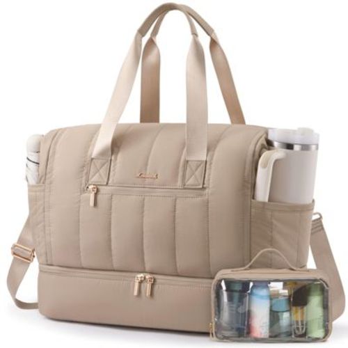 Generic Travel Duffle Bag,Puffer Weekender Bags For Women with Shoe Compartment,Duffel Bags