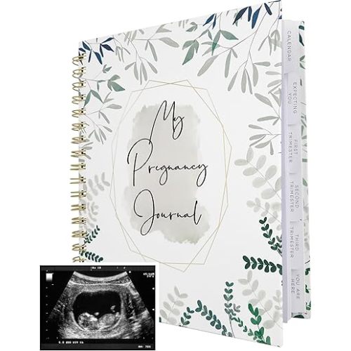 Pregnancy Journal for First Time Moms | Weekly Pregnancy Tracker & Baby Book | 200-Page Maternity Journal | Pregnancy Must Haves Keepsake Gift | Premium Hardcover Pregnancy Book for Expecting Moms