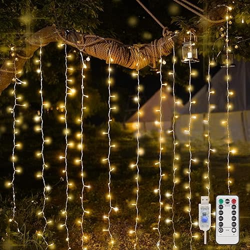 USB Curtain Fairy Lights for Bedroom