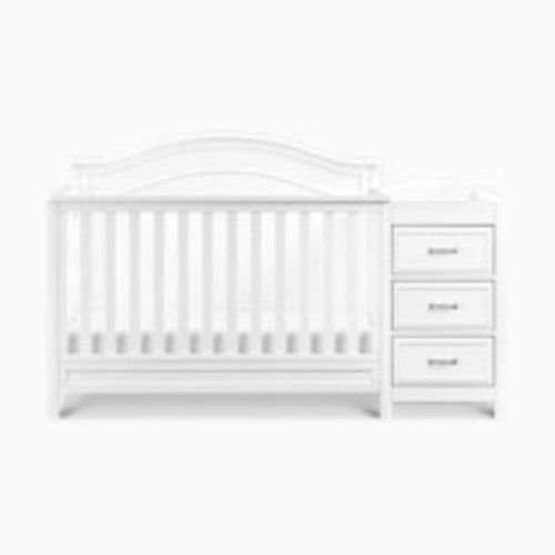 daVinci Charlie 4-in-1 Convertible Crib and Changer Combo - White