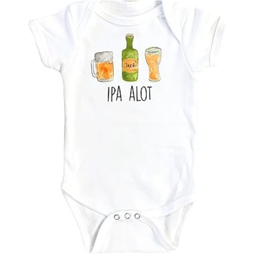 Ipa Alot Beer - Baby Boy Girl Clothes Infant Bodysuit Funny Cute Newborn