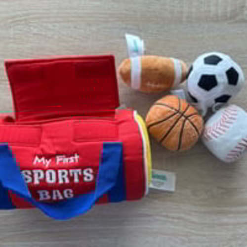 Gund Baby My First Sports Bag Stuffed Toy and Balls