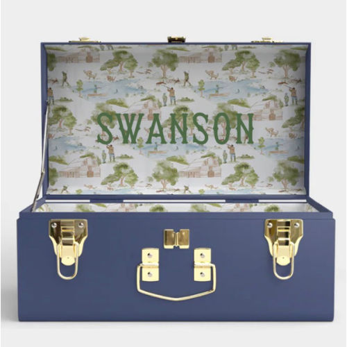 Mini Trunk - Navy - Heritage Hunt / Embroidery