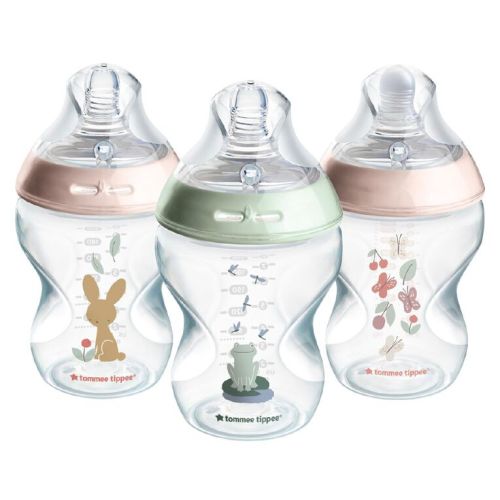 Tommee Tippee Natural Start 3X 260ml PP Bottles Girl