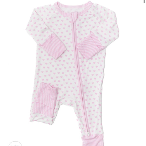 Hearts & Stripes Sleep Romper
