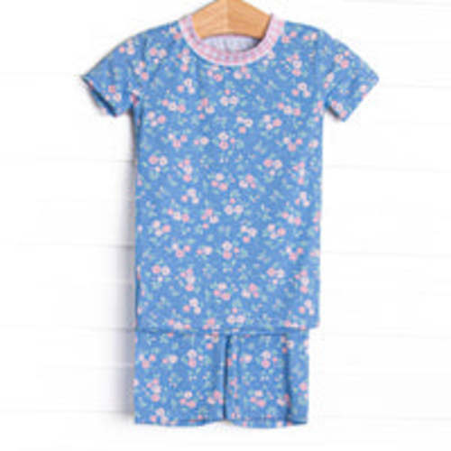 Penelope Petals Diaper Set, Blue – Stitchy Fish