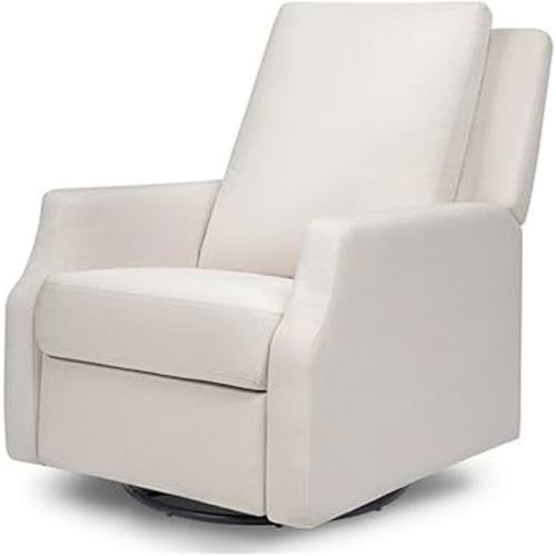 Namesake Crewe Glider Recliner Nursery Chair - GREENGUARD Gold & Certi-PUR US Certified Rocker Recliner - Glider Rocking Chair for Nursery & Living Room - Manual, 360° Swivel, Performance Cream