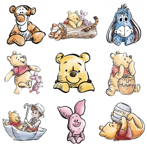 9PCS Large Cute Bear Party Supplies, 12 Inches Large Cute Bear Cutouts with Stand for Baby Shower Decorations Cardboard Cutout Prop Party Decor