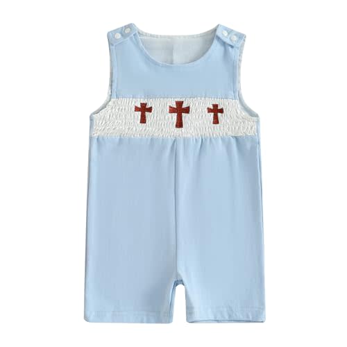 Amnnchya Newborn Baby Boy Girl Clothes Stripes Sleeveless Romper Infant Embroidery Bodysuit Cute Summer Spring Outfit