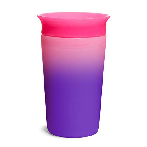 Munchkin® Miracle® 360 Sippy Cup for Toddlers, Color Changes with Cold Drinks, 9 Ounce, Pink
