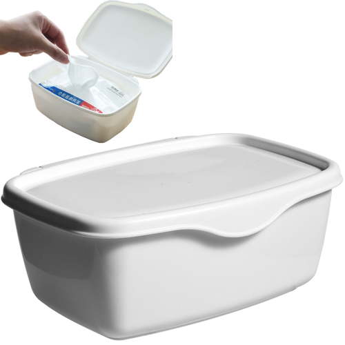 Hmgxay Wipe Box, Practical Wet Wipes Dispenser with Lid, Stylish Tissue Storage Container, Versatile Wet Tissue Case for Baby Wipes or Masks