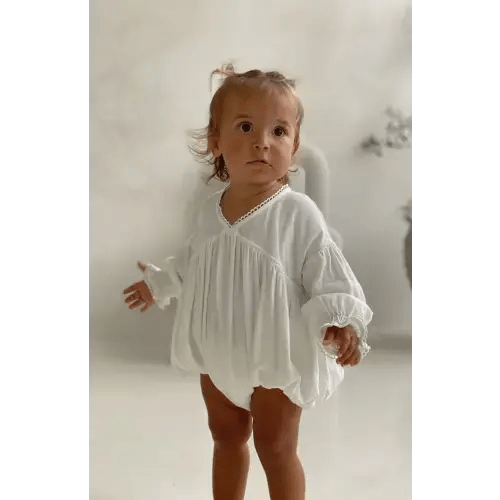 NOELLE ROMPER - WHITE