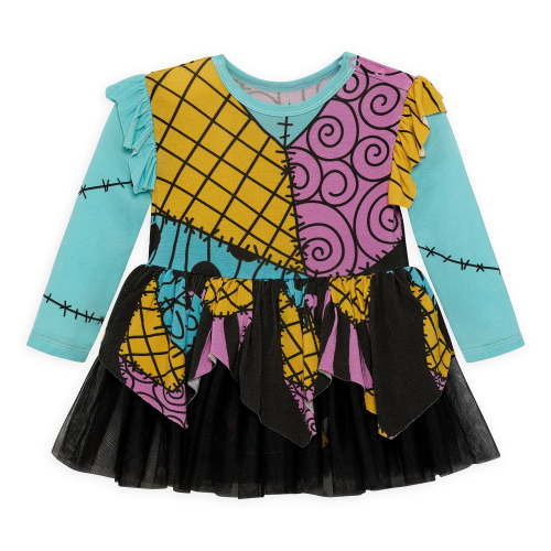 Nightmare Before Christmas Baby Girls Cozy and Comfortable Viscose Cosplay Dress, Sizes 0/3M-24M