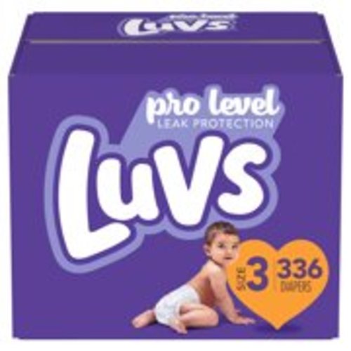 Luvs Triple Leakguards Extra Absorbent Diapers, Size 3, 336 Ct