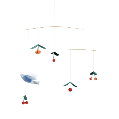 Cherry Bird mobile, multicolour