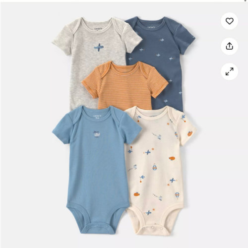 Baby Boy Carter's 5-Pack Multipack Bodysuits