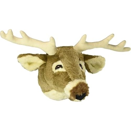 CARSTENS, INC. Woodland Nursery Décor Plush Trophy Wall Mount Head, White Tail Deer, Small