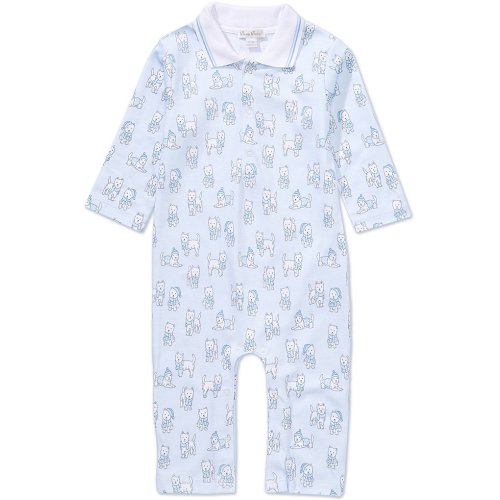 Kissy Kissy Baby Boys Long-Sleeve Puppy-Printed Coverall