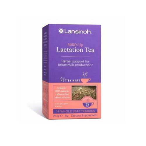 Lansinoh HotTea Mama Milk's Up Herbal Bagged Tea - 14ct: Non-Caffeinated, Plain Flavor