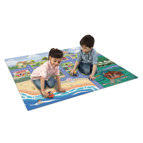 Megamat Jumbo Floor Playmat with 2 Character Vehicles