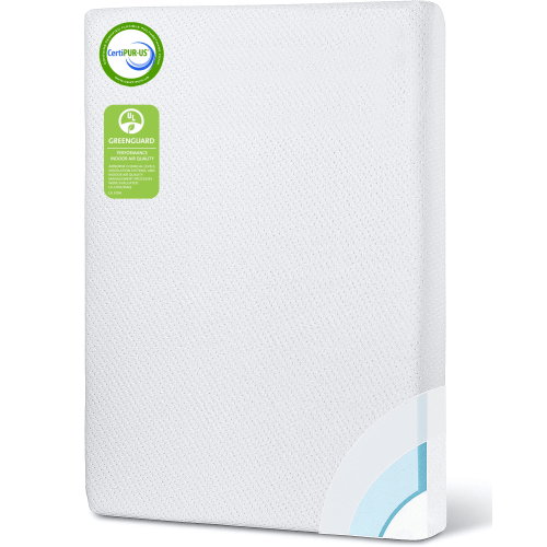 Wellzee Baby Pack and Play Mattress 38"x26", Fit for Playpen and Playard with Washable Cover, Dual Cooling Gel Memory Foam, Water-resistant Lining