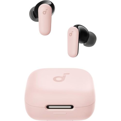 soundcore P30i by Anker Noise Cancelling Earbuds, Strong and Smart Noise Cancelling, Powerful Bass, 45H Playtime, 2-in-1 Case and Phone Stand, IP54, Wireless Earbuds, Bluetooth 5.4 (Pink)