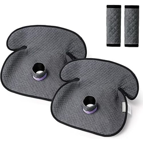 2 Pack Baby Potty Training Car Seat Protector, Waterproof Car Seat Liner for Potty Training Toilet, Baby Infant Toddler Piddle Pad Fits for Carseat, Stroller, Highchair - 2 Pack, Dark Gray