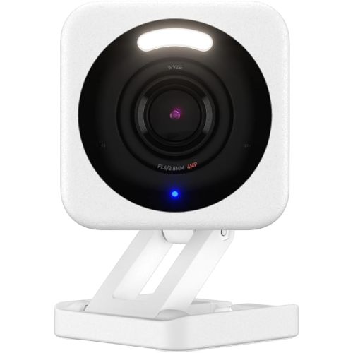 WYZE Cam v4 (Latest Model), 2.5K AI Security Camera, Indoor/Outdoor Cameras for Home Security, Baby Monitor & Pet Camera, Vibrant Color Night Vision, No Subscription Required, Free Expert Help
