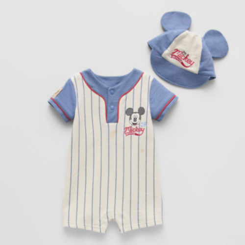 Disney Baby Boys Mickey Mouse Short Sleeve 2-pc. Romper