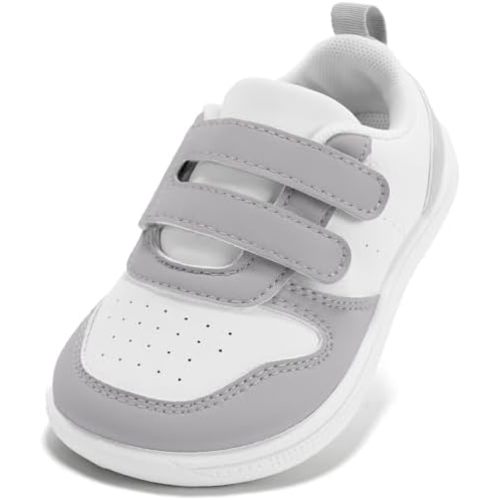 STQ Toddler Wide Toe Box Barefoot Shoes Boys Girls Kids Sneakers Non Slip Lightweight Zero Drop Comfortable Tennis Walking Running School Athletic Casual Indoor Outdoor