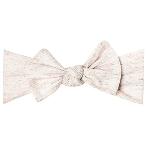 Copper Pearl Baby Bows: Stylish Headbands for Baby Girls, Premium Soft and Stretchy Baby Headbands, Perfect for Newborns, Trendy Designs - Oat