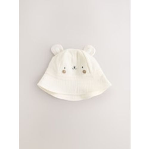 Buy Neutral Bear Baby Bucket Hat from Next USA