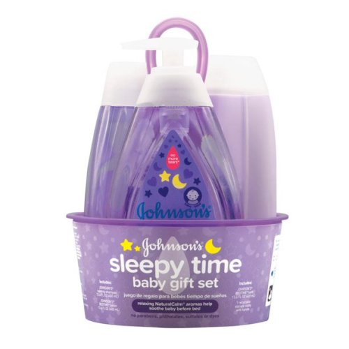 Johnson's Sleepy Time Relaxing Baby Bedtime Gift Set, 4 items