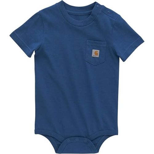 Carhartt Unisex Baby Short-Sleeve Bodysuit Pocket T-Shirt Onesie