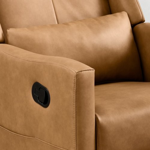 Spruce & Spring Lincoln Manual Swivel Glider Recliner with Lumbar Pillow