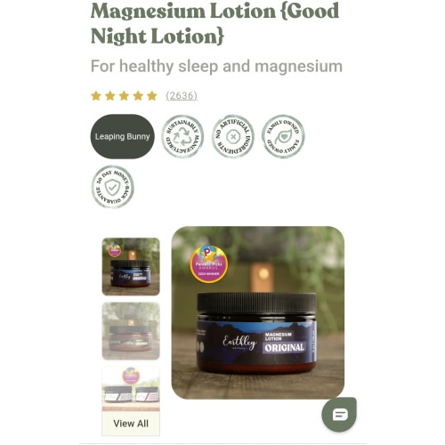 Good Night Lotion | Magnesium Lotion for Relaxation and Restful Sleep | Natural Wellness | Earthley | Earthley Wellness