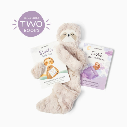 Slumberkins, Inc. Plush Snuggler & Book Bundle - Sloth's Routines