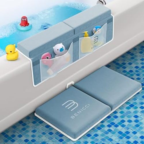 Benicci Bath Kneeler and Elbow Rest Pad Set, Kneeling Mat for Baby Bathing