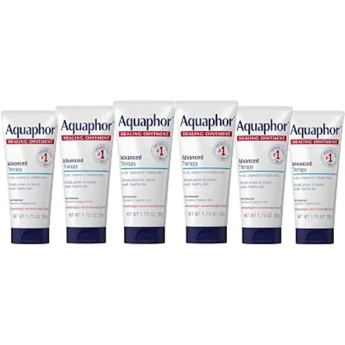 Aquaphor Healing Ointment, Advanced Therapy Healing Ointment for Dry Skin, Skin Protectant for Dry Cracked Skin - 1.75 oz. Tube (Pack of 6)