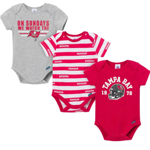 Gerber NFL baby-boys Nfl 3-pack Onesie Bodysuit