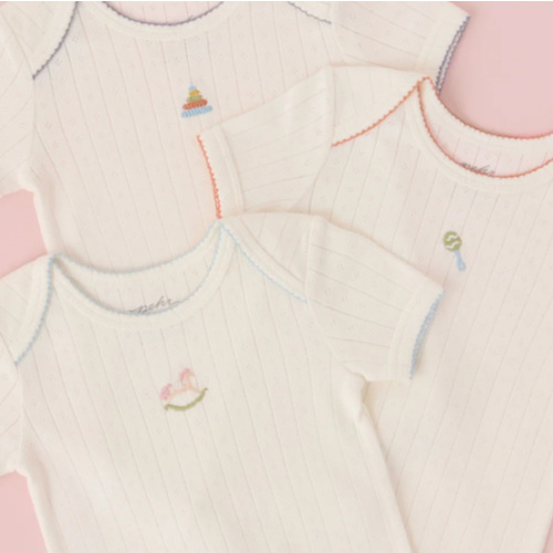 Petit Pehr Pointelle One-Piece 3-Pack - Playtime