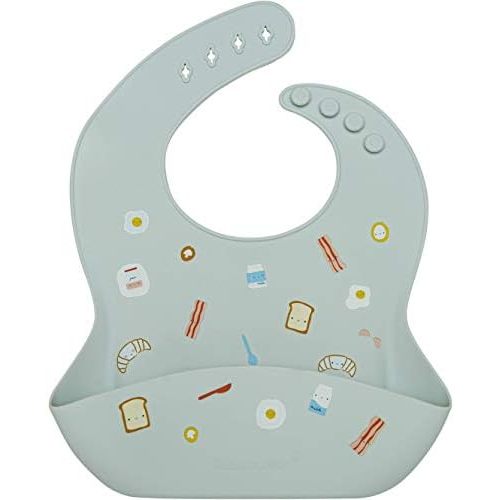 Loulou Lollipop Soft, Waterproof Silicone Feeding Bib for Babies and Toddlers