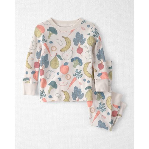 Size -18-month, Baby 2-Piece Organic Cotton Ribbed Pajama Set in Veggie Fruit Print - Little Planet | Carter's
