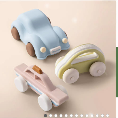 Montessori-Inspired Silicone Car Toys – Soft, Chewable & Durable Vehicles | Moonkie